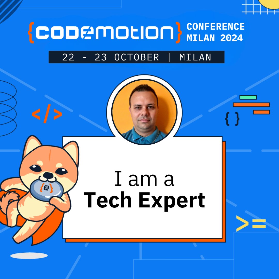 p_insogna's tweet image. @CodemotionIT @BertainaMichela @scakko 

Quest&apos;anno sarò #CodemotionTechExpert a #CodemotionMilan24

Ci vediamo il 22 e 23 ottobre per parlare di tecnologia e community

E tu ci sarai? Tutti i dettagli qui: conferences.codemotion.com/milan2024/it/h…

#CodemotionCommunity