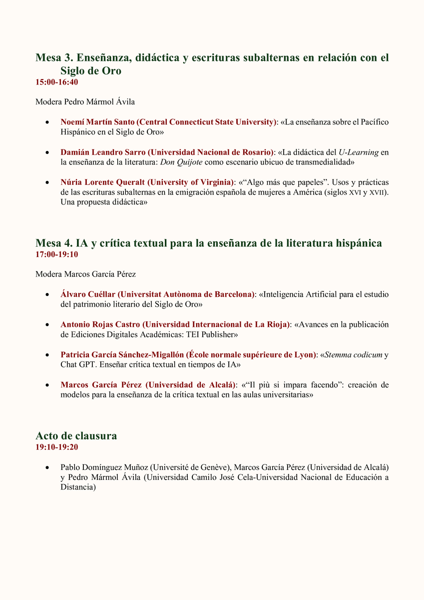 El 14 de noviembre tendrá lugar de manera virtual el II Seminario de Nuevas Tecnologías e Innovación Docente en Literatura Hispánica «La edición y la interpretación de los textos». Enlace de inscripción para asistentes: forms.gle/dUk4QDypMehHX2…. Se agradece la difusión.