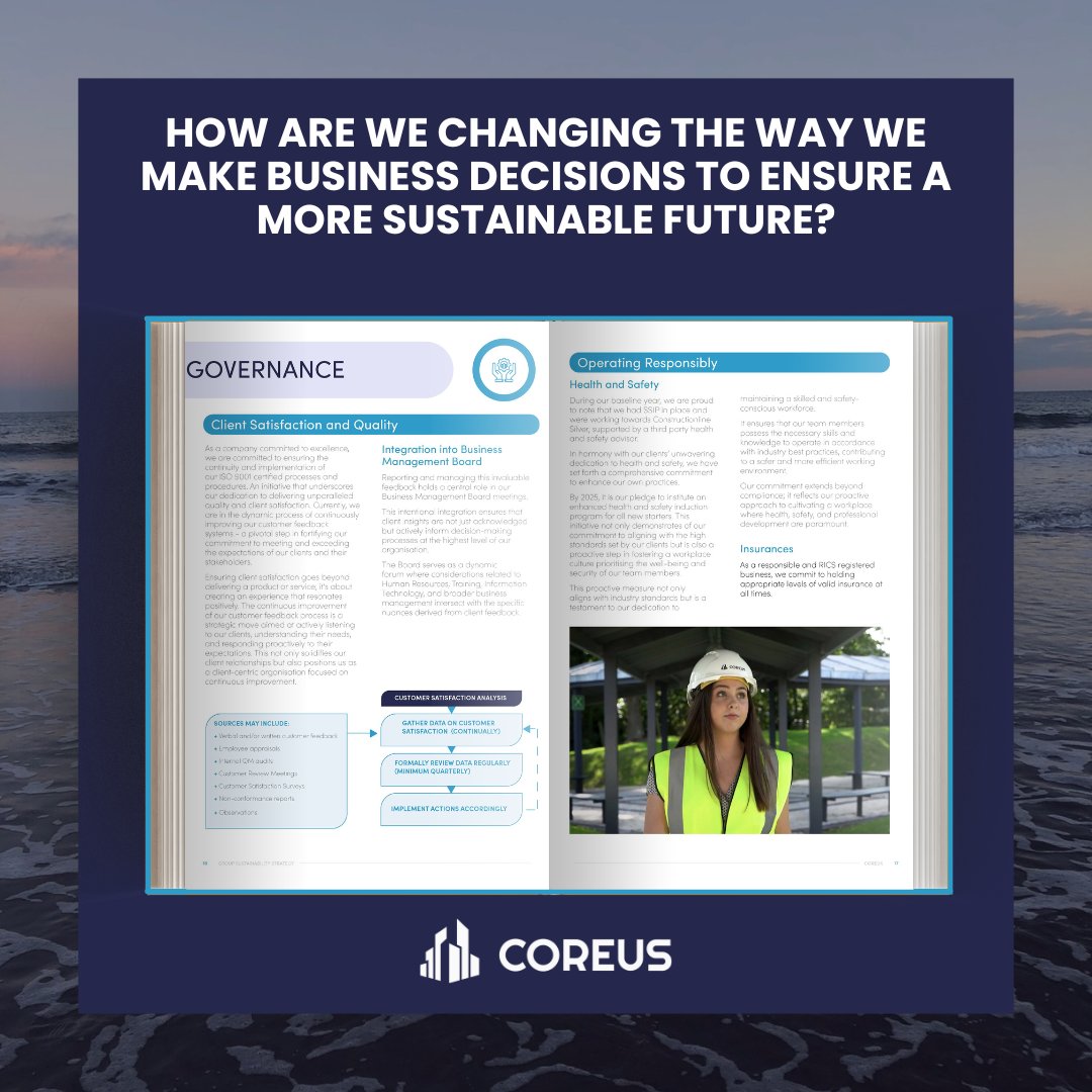 Sustainability Strategy!🌱

Today we take a step to recognising how we can reflect positive change with the release of our new Strategy. Coreus invites everyone to visit our website to learn about our sustainable future progress: lnkd.in/e5JBVmgv

#Sustainability #ESG