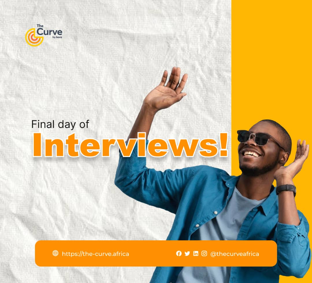 thecurveafrica's tweet photo. It’s the final day of interviews! We’ve met many talented people and are excited to see the last group today. If you have your interview email, this is your moment to shine! Let’s get you started in tech!
#techacademy
#recruitment
#techcareers
#joinus
#finalinterviews
#thecurve https://t.co/NZVHh263td