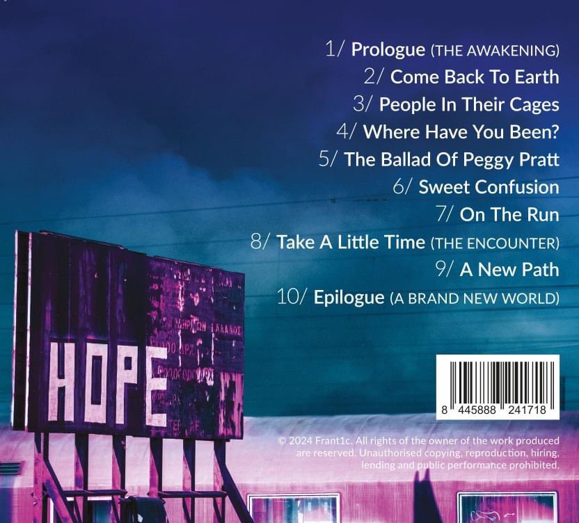 The story talks about Charlie and Hope, who have always spent their lives together. One fine day, Charlie wakes up alone in the middle of a completely different and devastated world.

The album has already received a host of glowing feedback. 

frant1c.bandcamp.com