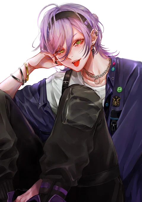 友にリクエストもらった榊ネスくんを描いてみた!!!!そしてそこから3SKMを知って3人の配信をめちゃくちゃ見ている毎日 
