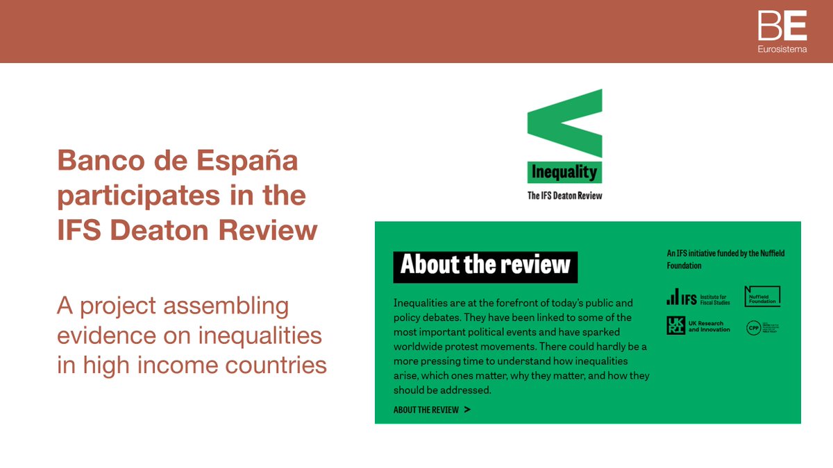Banco de España Research (@bde_research) on Twitter photo . <a href="/BancoDeEspana/">Banco de España</a> contributed to <a href="/TheIFS/">Institute for Fiscal Studies</a> #DeatonReview Country Studies, a joint project of 17 advanced economies to harmonize data and measurements, aiming to understand economic inequalities in high-income countries #bdeResearch #Inequality ifs.org.uk/inequality/cou… 1/3 . <a href="/BancoDeEspana/">Banco de España</a> contributed to <a href="/TheIFS/">Institute for Fiscal Studies</a> #DeatonReview Country Studies, a joint project of 17 advanced economies to harmonize data and measurements, aiming to understand economic inequalities in high-income countries #bdeResearch #Inequality ifs.org.uk/inequality/cou… 1/3