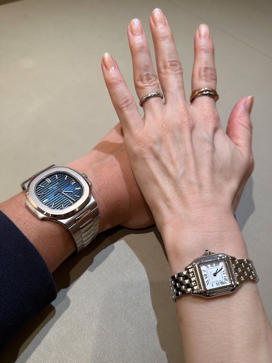 ppa324's tweet image. 今日は結婚記念日ということもありパートナーへこちらをプレゼント💁⌚️✨

ノーチラスを買った懺悔的イベントでしたがご機嫌で丸く収まりました笑
