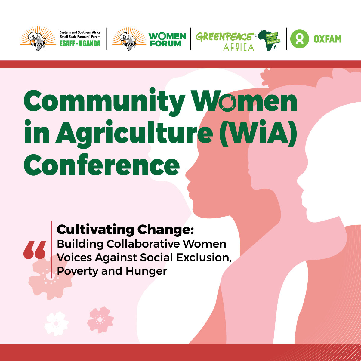 This year, prior to the 6th National Women in Agriculture (WiA) Conference 2024 in Mbale City, different district ESAFF Women Forums are hosting Community Women in Agriculture (CWiA) Conferences this week until 12th October.

These Community Women in Agriculture (CWiA)