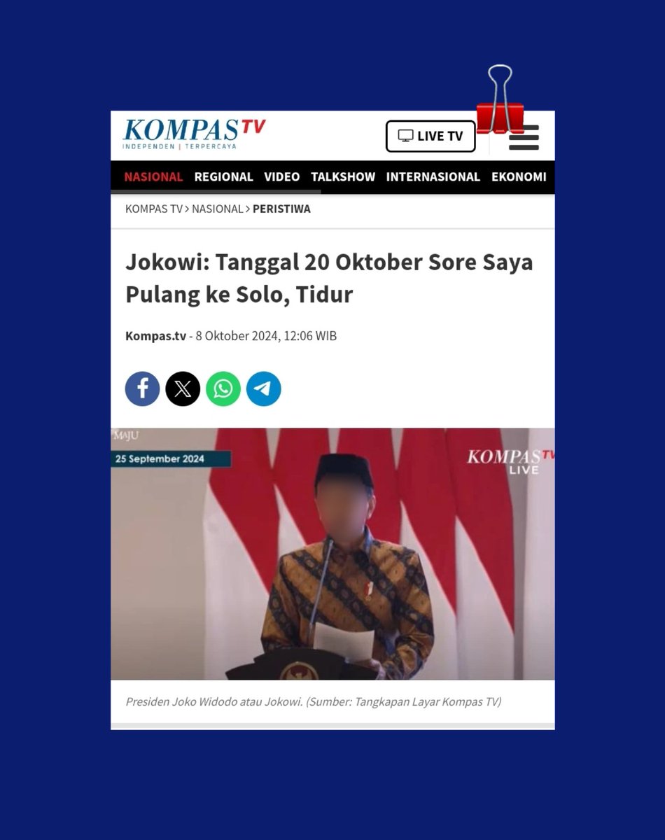 Jangankan bicara, tidurnya pun ;

D U S T A 
.
.
😁☕️🚬
#FufufafaAibNasional
kompas.tv/nasional/54425…