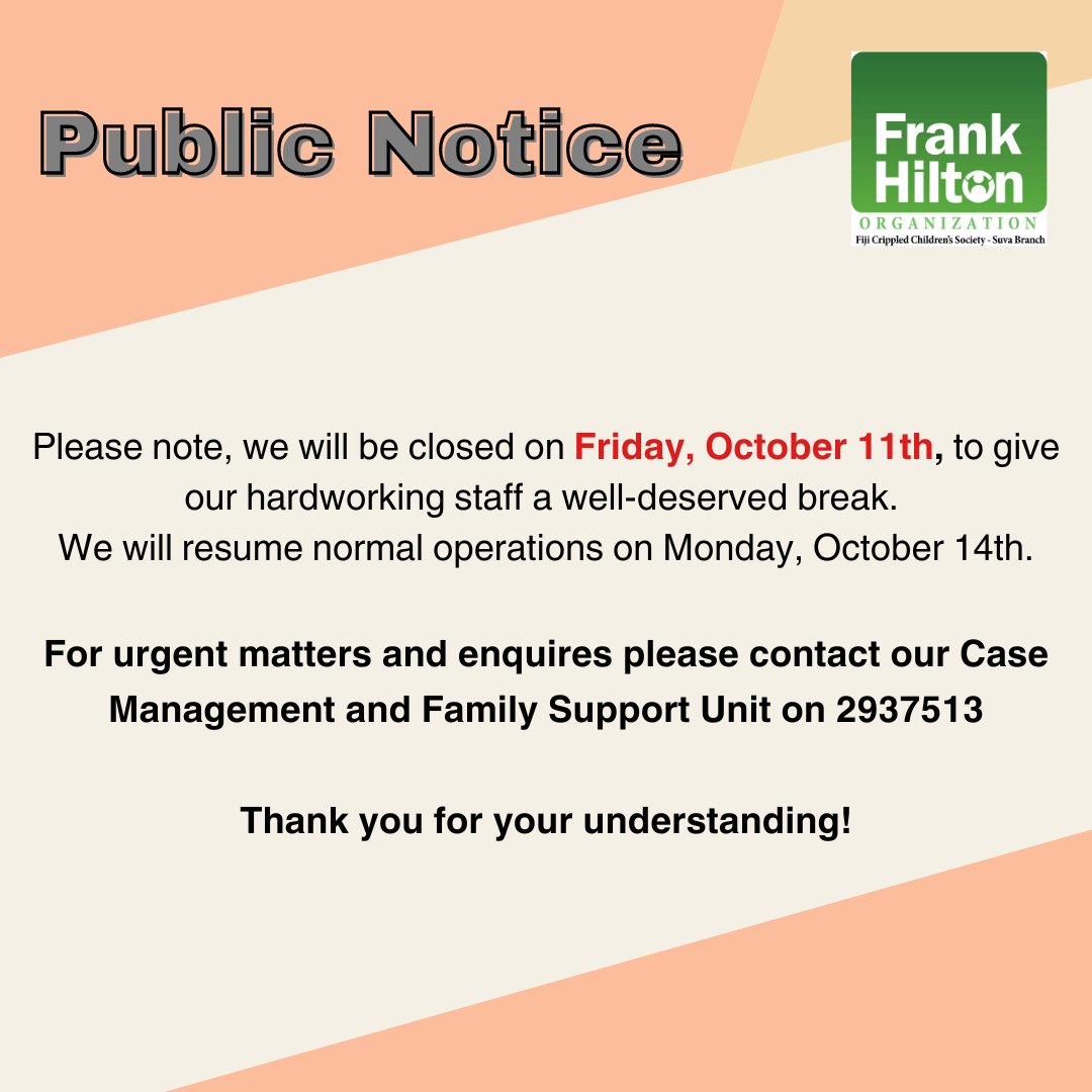 Frank Hilton Organization Fiji tweet media