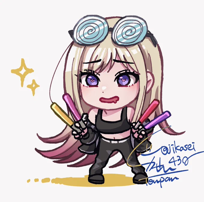 デフォルメ練習④全員揃った#Bellemule #ベルミュ#電音部 #ベルミュアート 