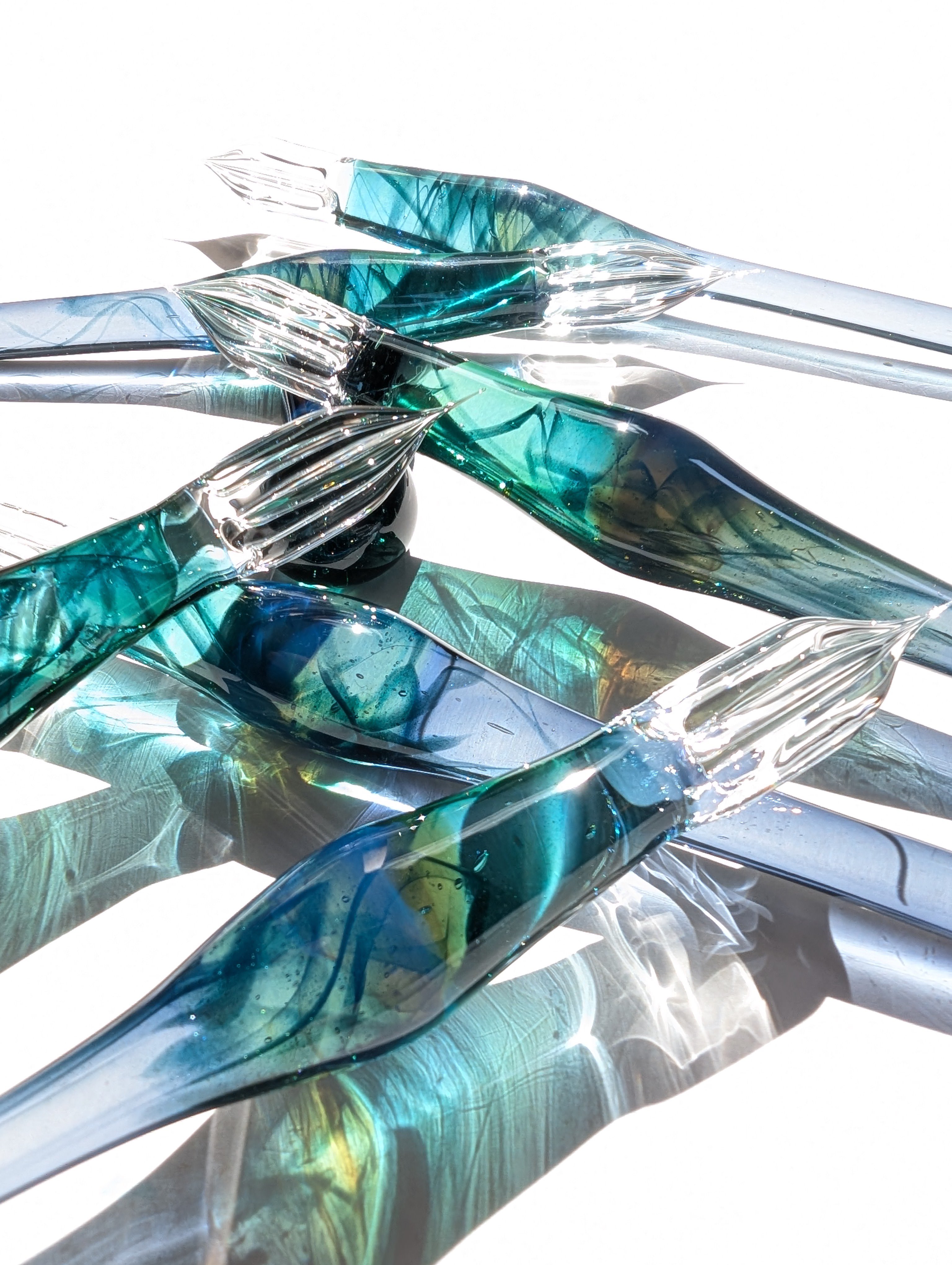 ガラス工房 aun ガラスペン Twilight Teal