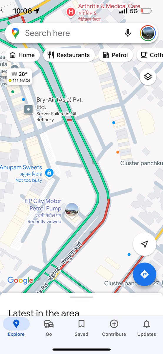 Rayan_katoch's tweet photo. Additional details -
Exact location - front petrol Pump, Road turning towards Sri Koohni Sahib, Chd - Pkl road, MDC , Panchkula. 
The guy when my car next to his was shouting at me and trying to threaten me (saying “ruk aage batata hoon”, and the also tried to stop me. https://t.co/VmuO7ozPtk