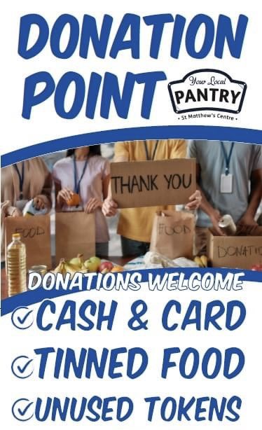 donate to Your Local Pantry at this years Rainhill Beer Festival - DONATION POINT

Supporting our local good causes

Tickets rainhillbeerfest.org

Thursday 17th October 7-11pm
Friday 18th October 7-11pm
Saturday 19th October 1-11pm