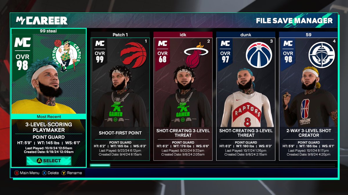 Jonny6x's tweet photo. Selling STARTER 5 Xbox Account 

4 Maxed Guards (2 5’9s, 2 6’2s)

Maxed 6’4 Lockdown 

Tons of Clothes and Custom Shoes 

HOF Pass Bought 

DM ME FOR MORE INFO! https://t.co/xkyqR5D3H4