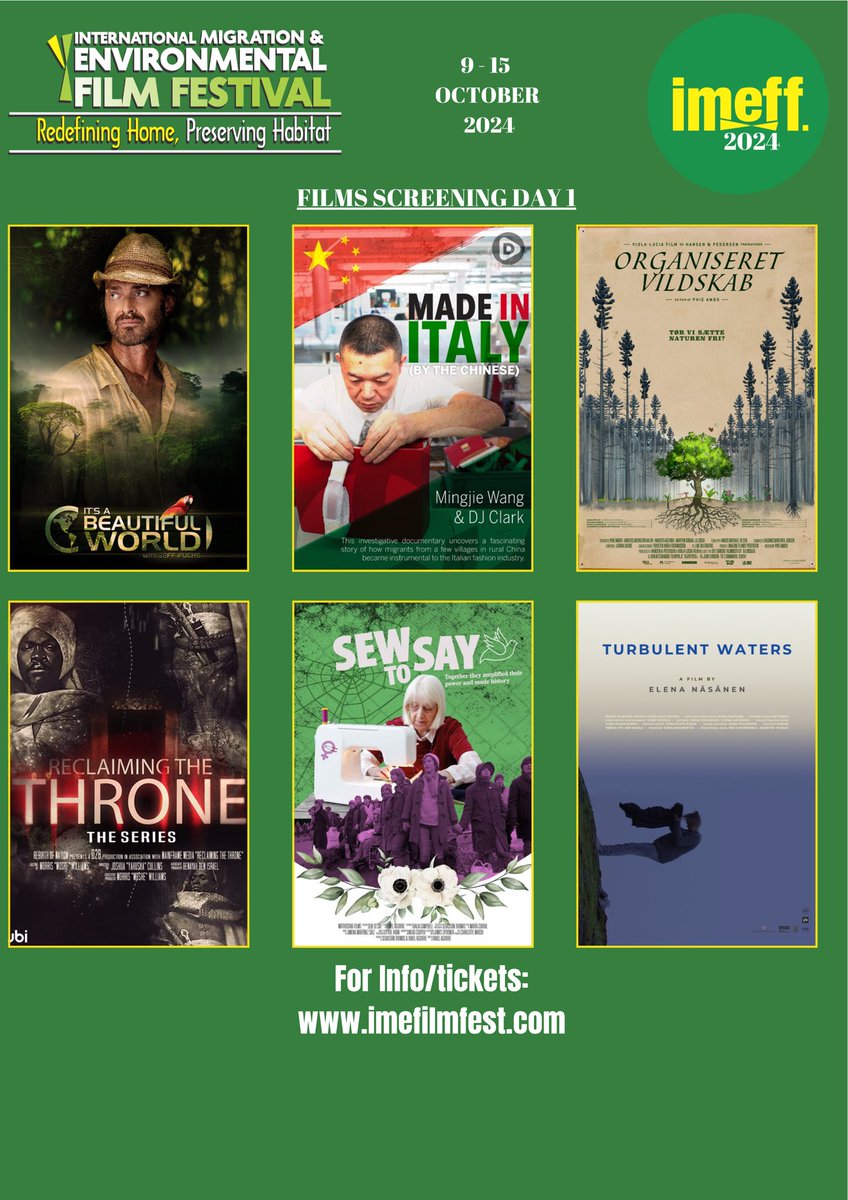 imefilmfest's tweet photo. Day 1 is here!
Get ready to kick off the IMEFF 2024 with an incredible lineup of films.

Don’t miss the chance to watch these films and join our live Q&amp;A sessions with the filmmakers! 

For film info/tickets: https://t.co/0VfL3Adkl7

#IMEFF2024 #FilmFestival https://t.co/K5ZWzzboY1