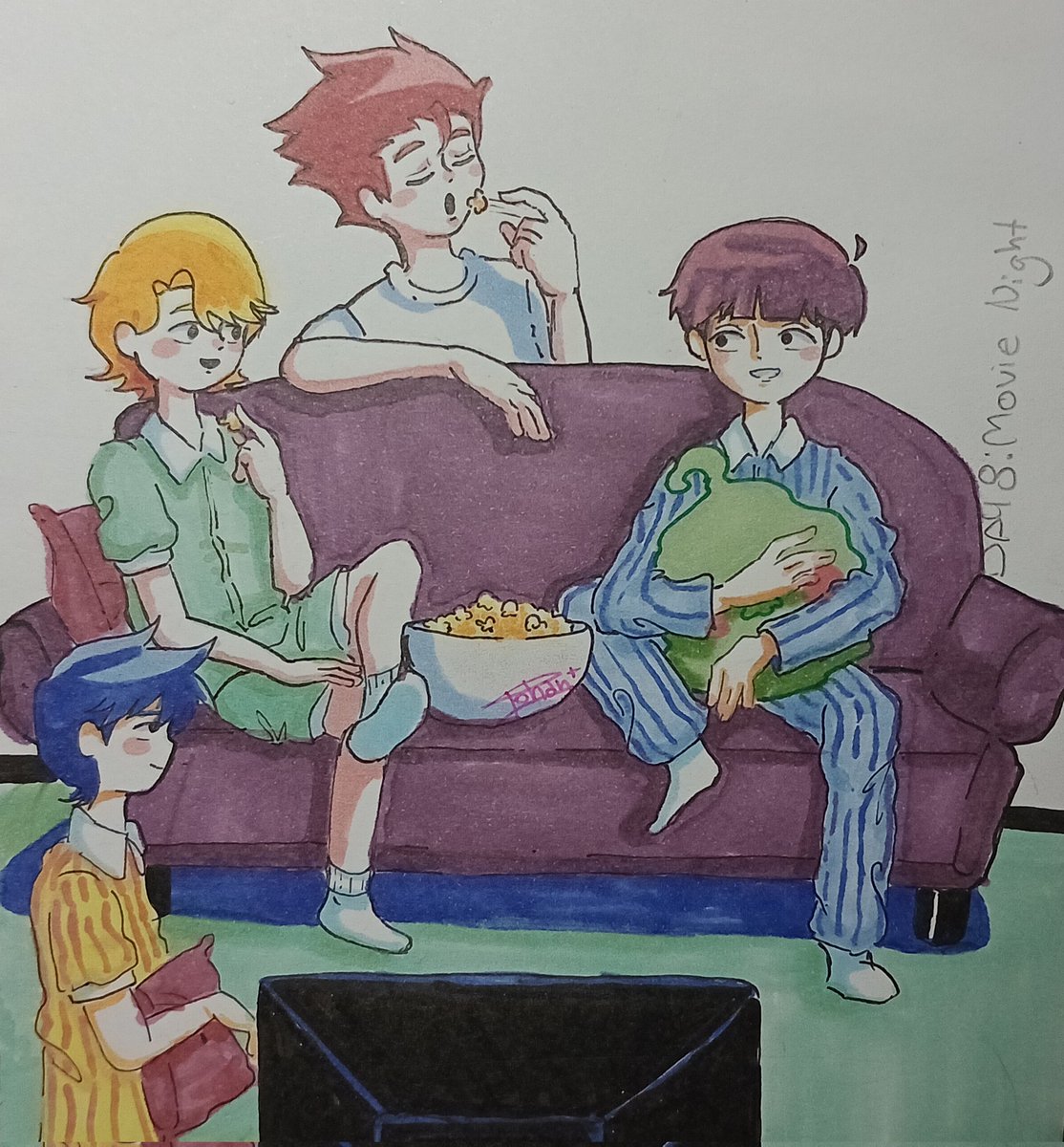 TCutew's tweet photo. They're watching Shrek HAHAH😭😭

Day 8: Movie Night 

#mobtober2024 #mp100 #mobtober https://t.co/i6LdstAfGE