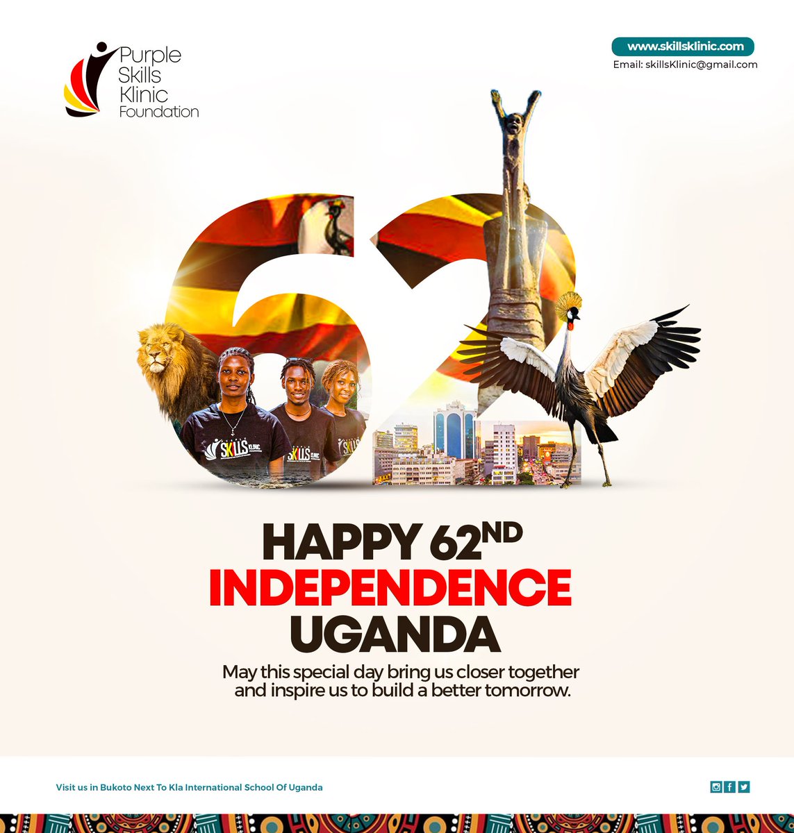 "United we stand, in freedom we soar! Happy Independence Day my beautiful country Uganda.Let's celebrate our unity, diversity, and the endless possibilities that come with our independence .May we always strive for a brighter tomorrow together.#independanceday🇺🇬