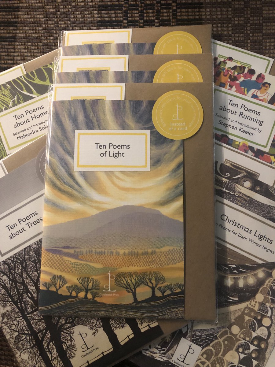 Let there be light!
I have the tiniest poem in this new (or any other?) ⁦<a href="/poetrycandle/">Candlestick Press</a>⁩ collection, just published to celebrate their one millionth sale.