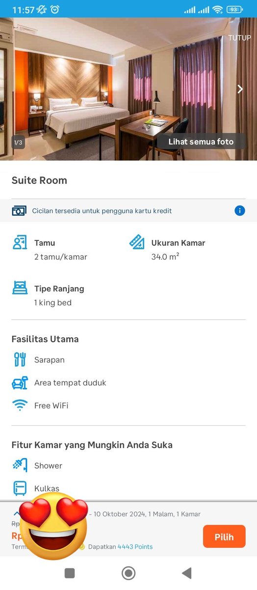 SbyChaser's tweet photo. Mumpung dapet voucher,mayan lah bobo hotel hehe,,, ada yang mau nemenin besok kamis,siapa tau sekalian maljum hihihi😁😜😝🤭🤭 https://t.co/YEVsy1m8yt