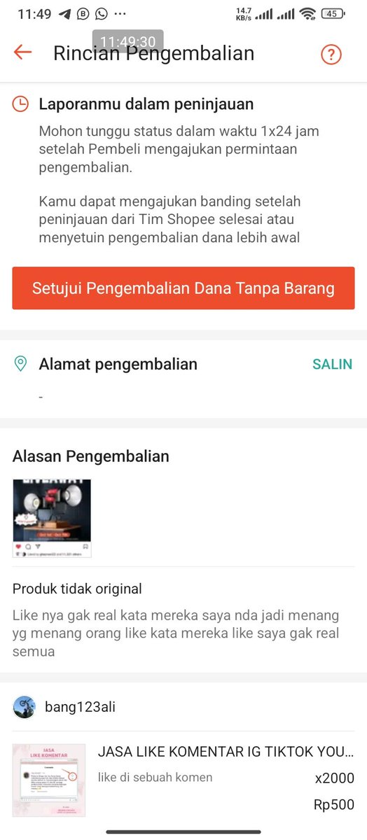 lovinghoonz's tweet photo. TWITTER DO UR MAGIC PLS BANTUIN AKU

SHOPEEE SIALAN JANCOK LO LIAT BUYER NGAJUIN PEMBATALAN DAN GUA GABISA APA APA COK??? PLS BANTU TAG SHOPEE!!!! GUA RUGI JUTAAANNNNN https://t.co/ZRmJTRfbPb