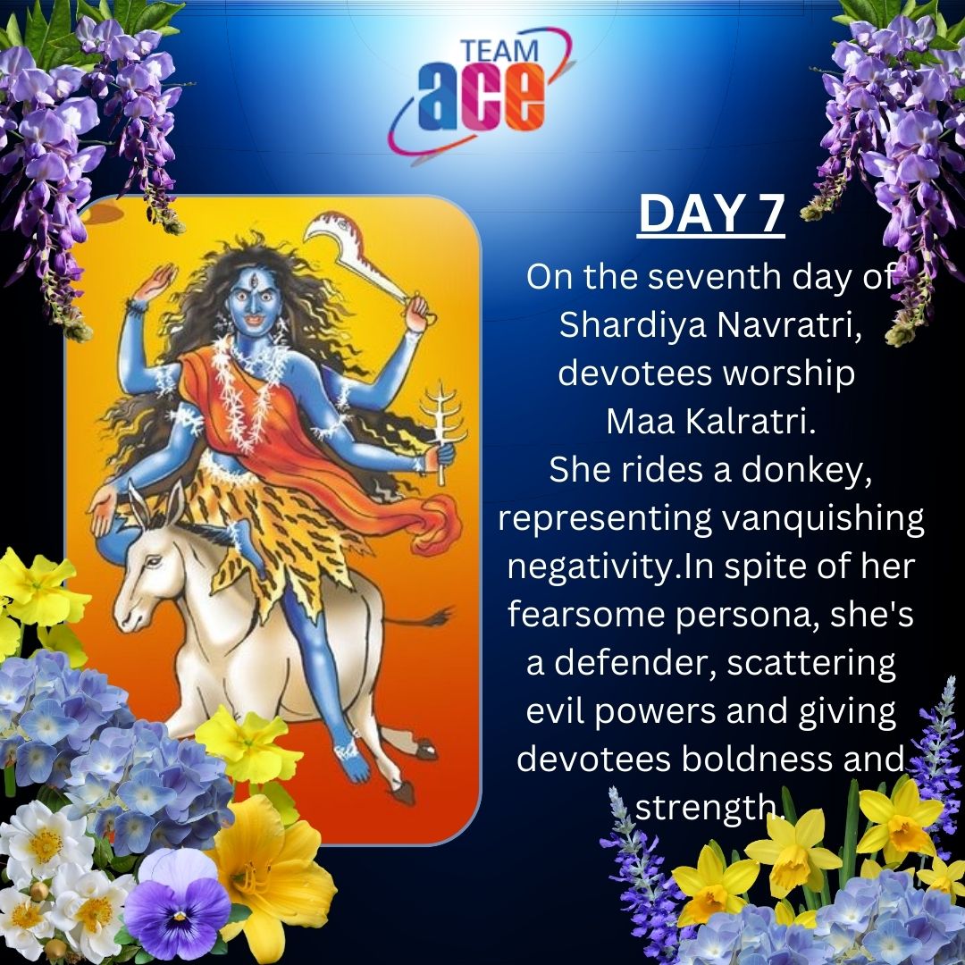 TeamACEHR's tweet photo. Navratri DAY 7 :- Maa Kalratri https://t.co/II5BiCjLVQ