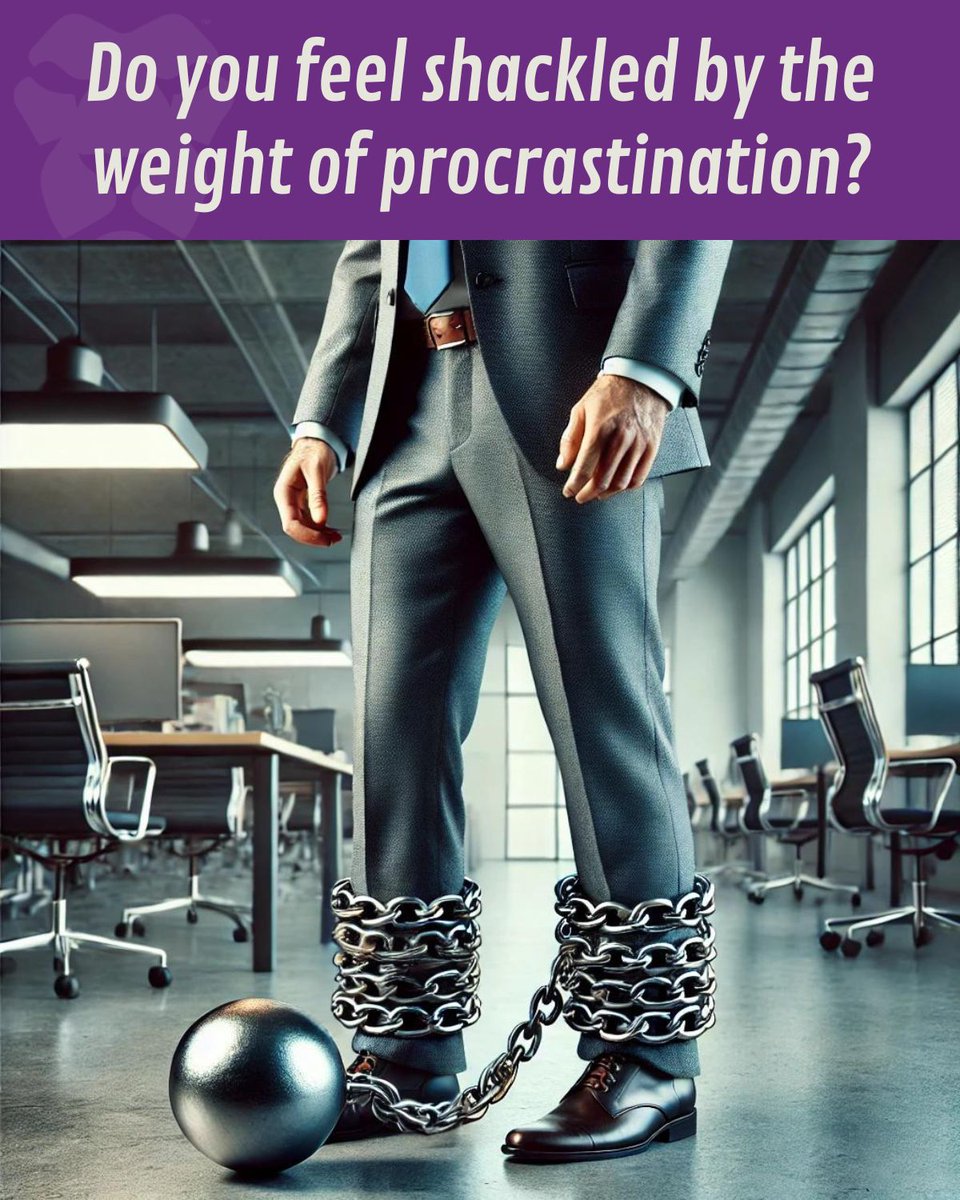 lionsguide1's tweet image. Leaders often feel trapped by procrastination, juggling tasks but losing sight of priorities. Despite long hours, unfinished work weighs them down like a ball and chain. Seeking perfection delays progress, making each step feel heavier and harder to take.

 #LionsGuide