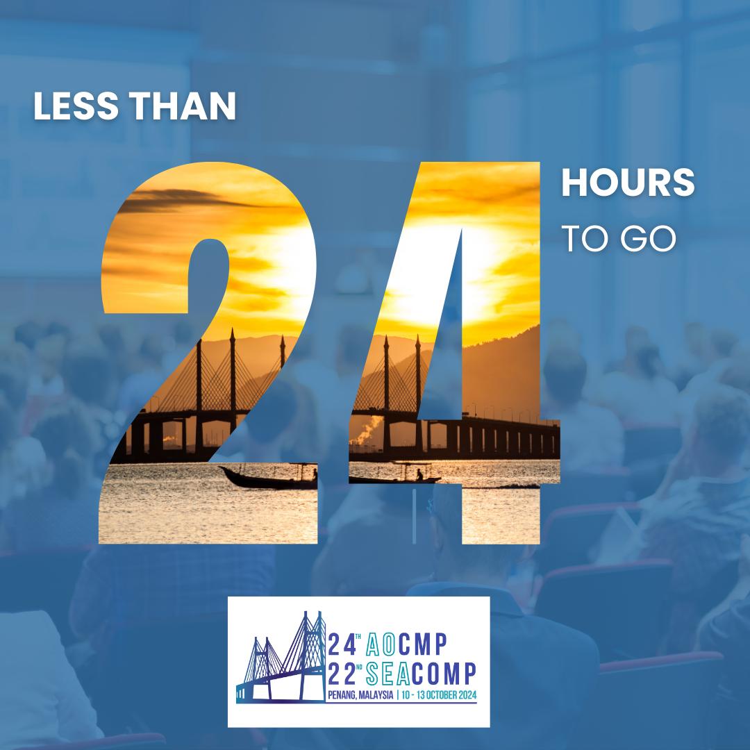 See you tomorrow at #AOCMP&amp;SEACOMP2024! 🎉 Excited for  insightful days of learning, networking, and exploring the latest in medical physics. Let’s make the most of it! 
🌐 More info: aocmp2024.com
Can’t wait to see you there! 🙌
#AOCMP2024 #SEACOMP2024 #MedicalPhysics