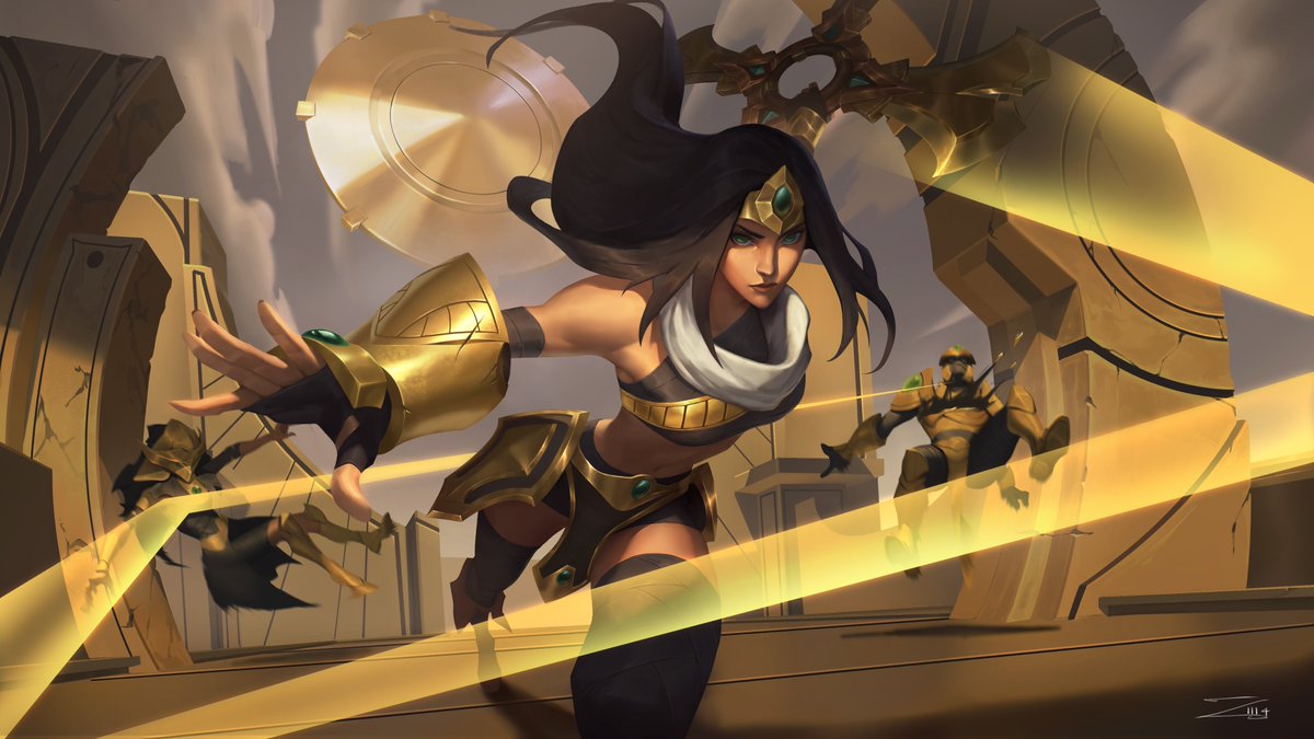 ZDechdee's tweet photo. LOR Sivir Fanart,
Try to do action pose, learned so much from this piece
#LeagueOfLegendsFanArt #LeagueOfLegendsArt #illustration https://t.co/6tpkzyzXvB