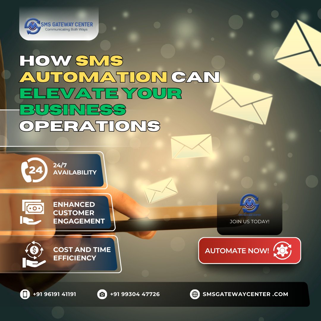 SMSGatewayIndia's tweet photo. How SMS Automation Can Elevate Your Business Operations
https://t.co/E0BLONm3jP
#SMSGatewayCenter #SMSAutomation #BusinessMessaging #BulkSMS #SMSMarketing #CustomerEngagement #AutomatedSMS #BusinessEfficiency https://t.co/MDqlp7S09c