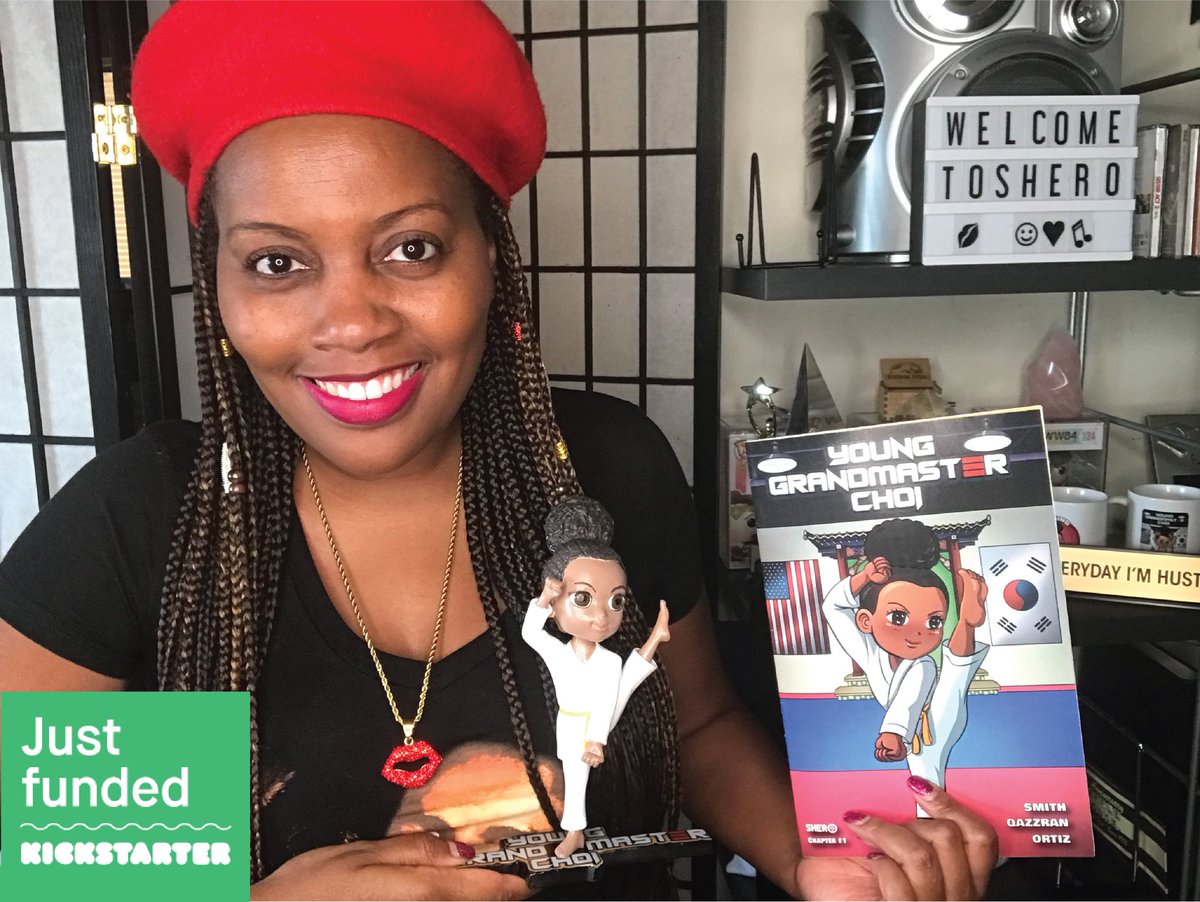 Thanks to your tremendous support our "Young Grandmaster Choi II" <a href="/Kickstarter/">Kickstarter</a> campaign has funded, 💥 and is down to the final 56 HOURS! ✨If you wanna HELP bring some Black Girl Magic 🔮 to manga make a pledge TODAY 👉🏾 kck.st/4dUYhG9