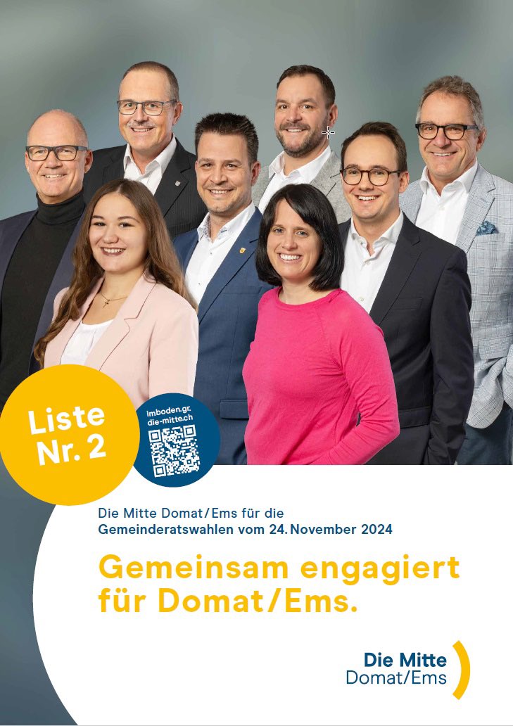 Gemeinderatswahlen Domat/Ems vom 24. November 2024 - Liste 2