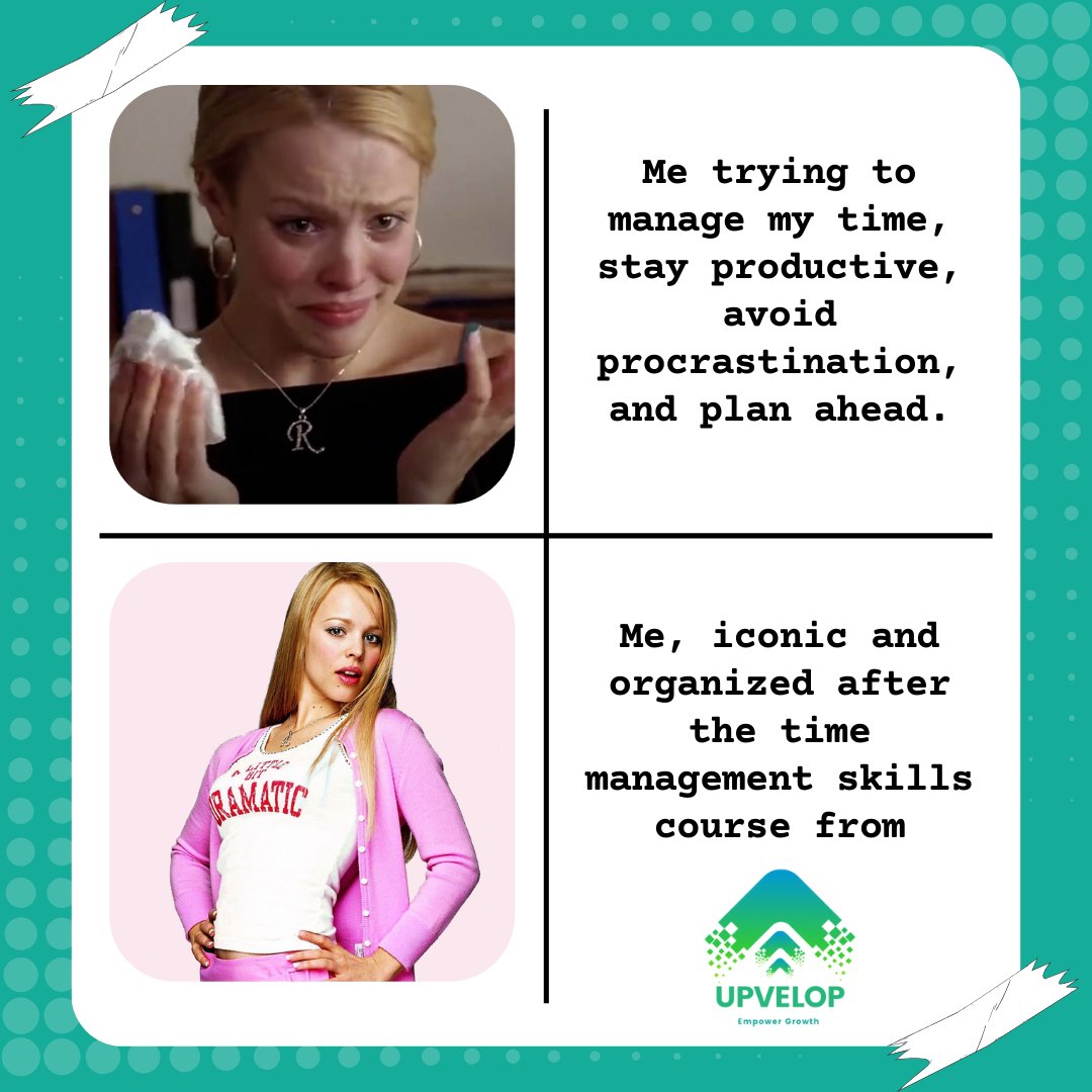 Upvelop_skills's tweet photo. Want to master time and reach new heights? ⏰💡With Upvelop’s Time Management Techniques course, you'll learn how to set goals, beat procrastination, and manage your schedule efficiently. 
#humor #TimeManagement  #Productivity #AchieveYourGoals #EmpowerGrowth #WorkLifeBalance https://t.co/7SMnOMVZAj