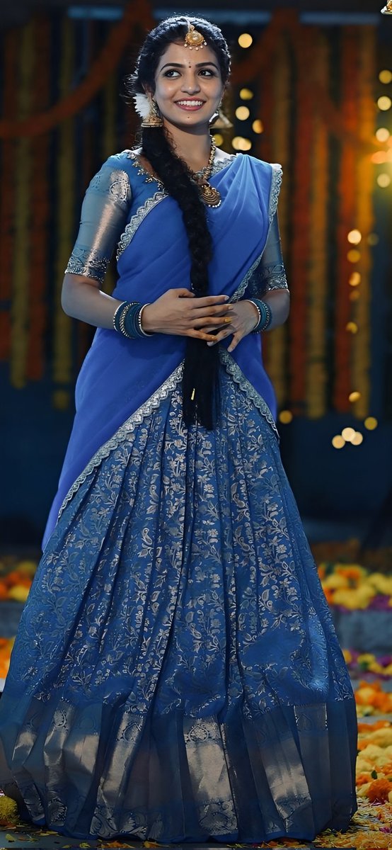Actress_Club's tweet photo. #Telugu Folk Dancer #Nagadurga #Saree Look @Nagadurga https://t.co/0JkEFA1XLo