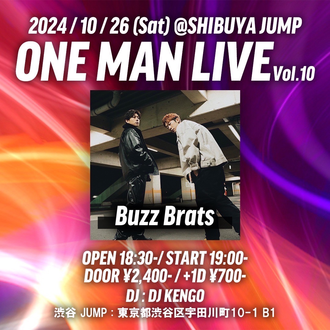 shibuyajump's tweet photo. 【🗓10月開催🗓】
2024.10.26(SAT)

Buzz Brats ONE MAN LIVE

⏰OPEN18:30/START19:00
🎫DOOR2400+1DRINK(¥700)

#BuzzBrats
#DJKENGO https://t.co/zONyzwvRjM