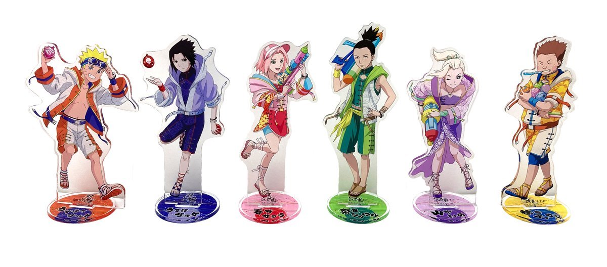 NARUTO アクリルスタンド 忍里 真夏の大水遁祭 ナルト 2体セット