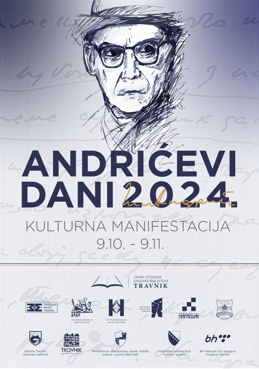 TravnikGrad's tweet photo. Danas u Travniku počinje tradicionalna manifestacija "Andrićevi dani" u znak sjećanja na književnog nobelovca, Ivu Andrića. 

#ivoandric #travnik https://t.co/nQmOdJcQnx