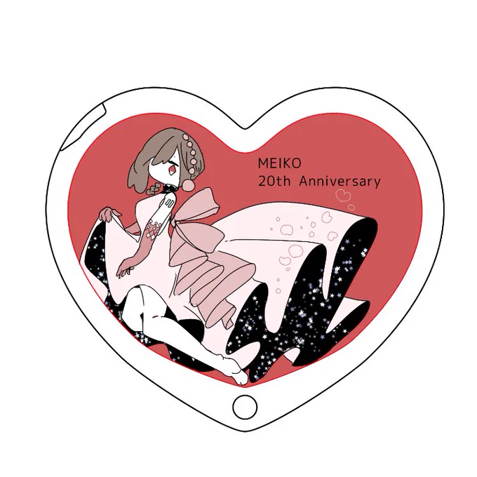 MEIKOの20周年ミラーが作りたくて絵を描いています!もうこれで完成でいいか!という私と案を何種類か作りなよという私がいます! 