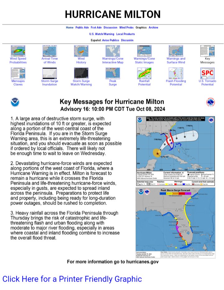 The NHC's site is a great design actually focused on serving key needs of users well. (The site works on most any device and finding info is easy &amp; fast.) Instead of maximizing user time spent on site, looking technically impressive, etc.

Such examples used to be more common.