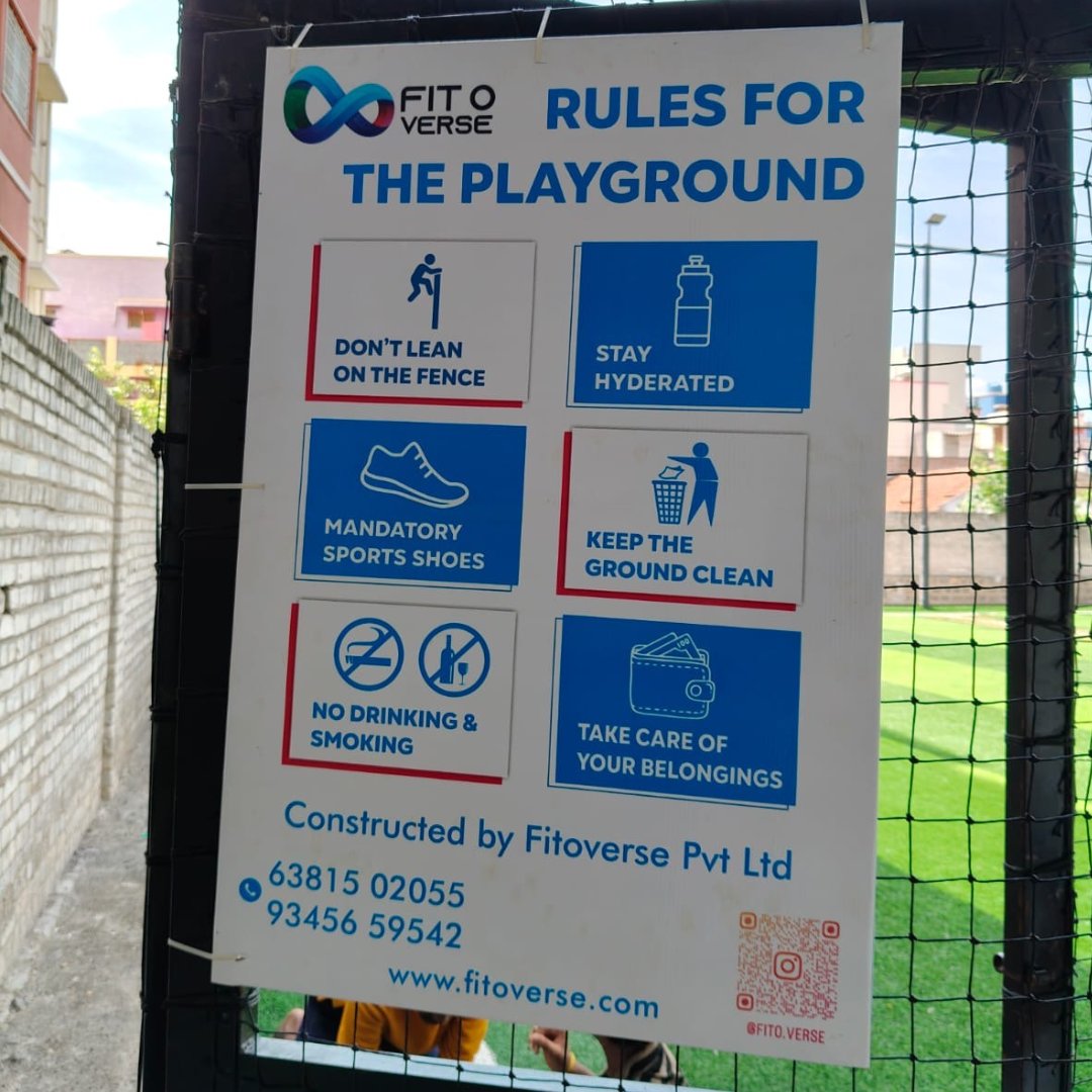 fitoverse's tweet photo. Treat the court like your home—stay clean, stay disciplined. Our new boards remind players to hydrate, wear proper shoes, and keep the ground clean. Let’s create a great environment together!

Fitoverse - Building Community Through Sports

#CourtCare #Fitoverse  #RespectTheCourt https://t.co/MqT1TJD9pD