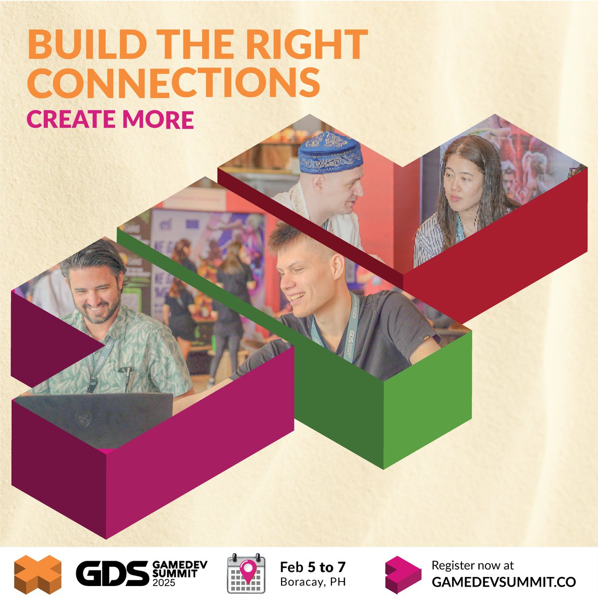 GDSummitAsia's tweet image. Networking at GDS2025 is all about building meaningful connections that unlock new opportunities! Ready to grow and succeed?
February 5-7, 2025, Boracay, Philippines
Register now at gamedevsummit.co #GDS2025 #CreateMoreCollaborations #GameDevSummit #NetworkingOpportunities