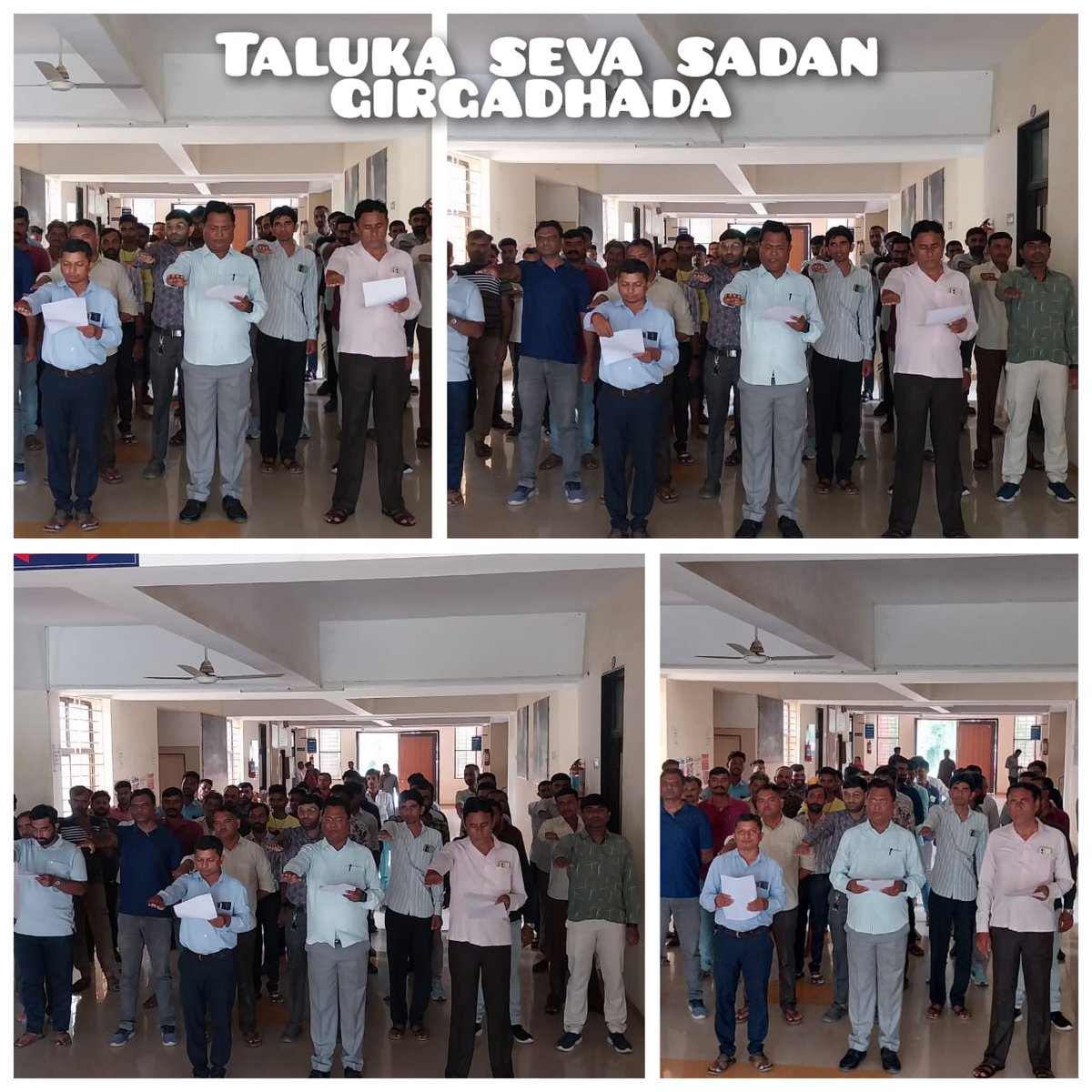 વિકાસ સપ્તાહની ઉજવણીના ભાગરુપે ગીરગઢડા, તાલુકા સેવાસદન ખાતે કચેરીના અધિકારીશ્રીઓ/કર્મચારીશ્રીઓ દ્વારા ભારત વિકાસ પ્રતિજ્ઞા લેવામાં આવી હતી. 
#23YearsOfSeva 
#VikasSaptah