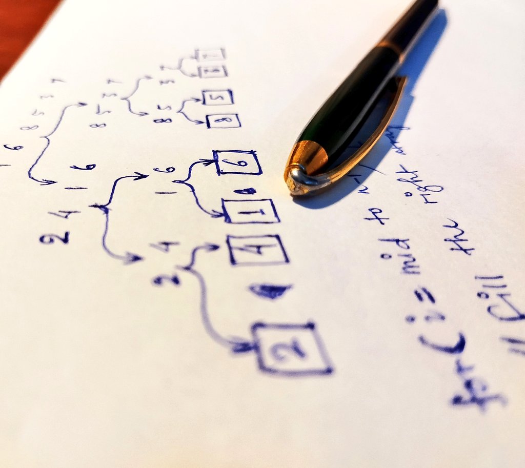 x_atanu's tweet photo. "The goal is to enjoy the logic." ~ @0xPrash
An awwesome session on Divide and Conquer algorithm. Man, good ole paper and pen is the best way to do DSA. ๐
@thackingschool @SadiyaSabera
#360daysofCS #engineering #CSclassof23 #dsa https://t.co/yO0n7jUD2h