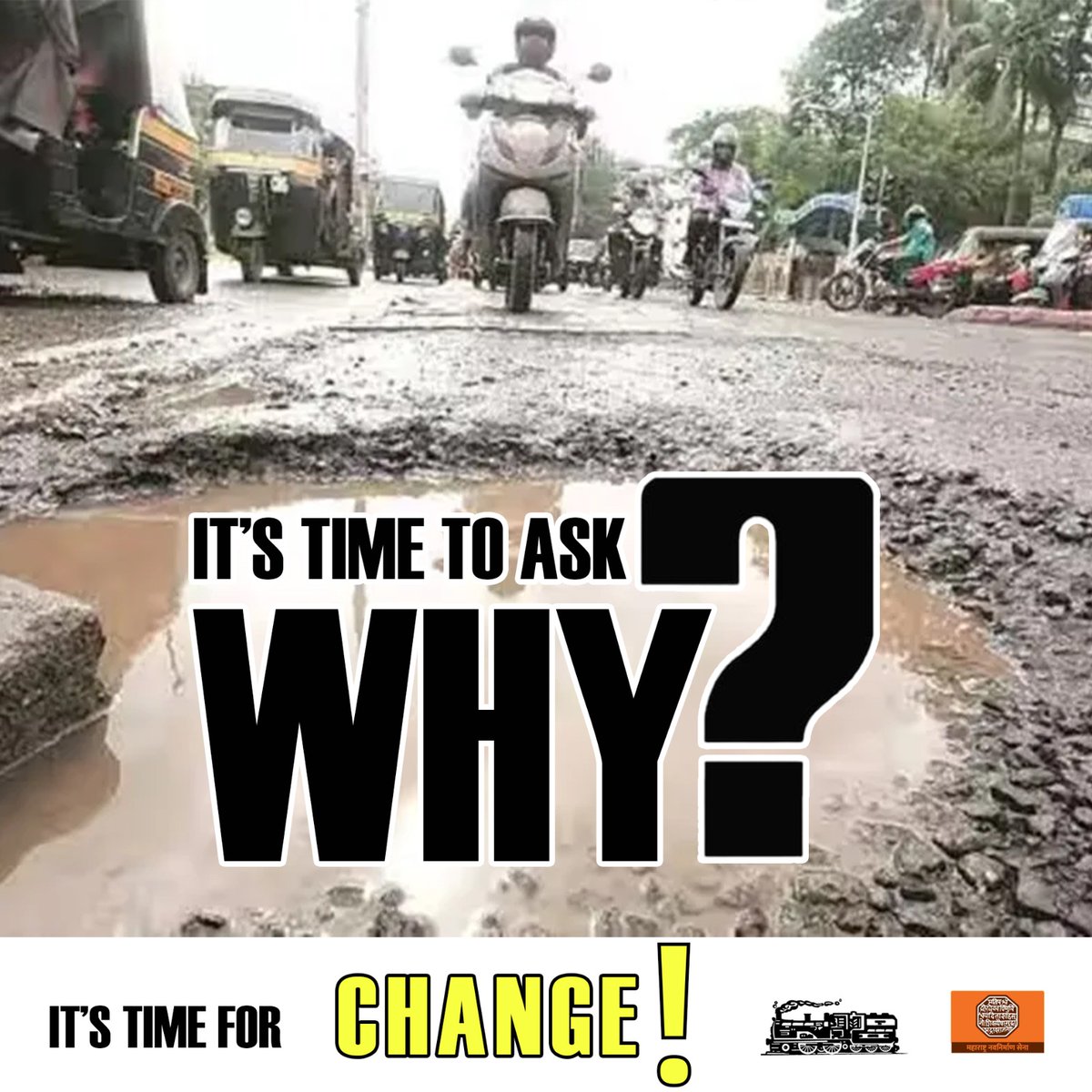आता बदल हवा!
It's time for change! 
#RajThackeray #Maharashtra