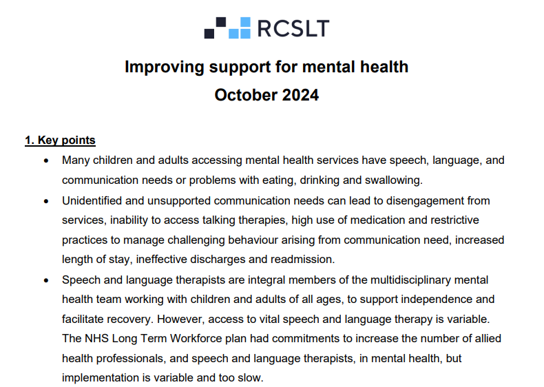 RCSLTpolicy (@rcsltpolicy) on Twitter photo ๐จ Tomorrow on #WorldMentalHealthDay <a href="/sojanuk/">Sojan Joseph MP</a> MP has a debate on improving support for mental health.
๐<a href="/RCSLT/">RCSLT ๐</a>'s briefing for the debate highlights:
1โฃ the links between #MentalHealth and communication and/or swallowing needs
2โฃ the role of #SLTsInMH
โถ๏ธrcslt.org/wp-content/uplโฆ ๐จ Tomorrow on #WorldMentalHealthDay <a href="/sojanuk/">Sojan Joseph MP</a> MP has a debate on improving support for mental health.
๐<a href="/RCSLT/">RCSLT ๐</a>'s briefing for the debate highlights:
1โฃ the links between #MentalHealth and communication and/or swallowing needs
2โฃ the role of #SLTsInMH
โถ๏ธrcslt.org/wp-content/uplโฆ