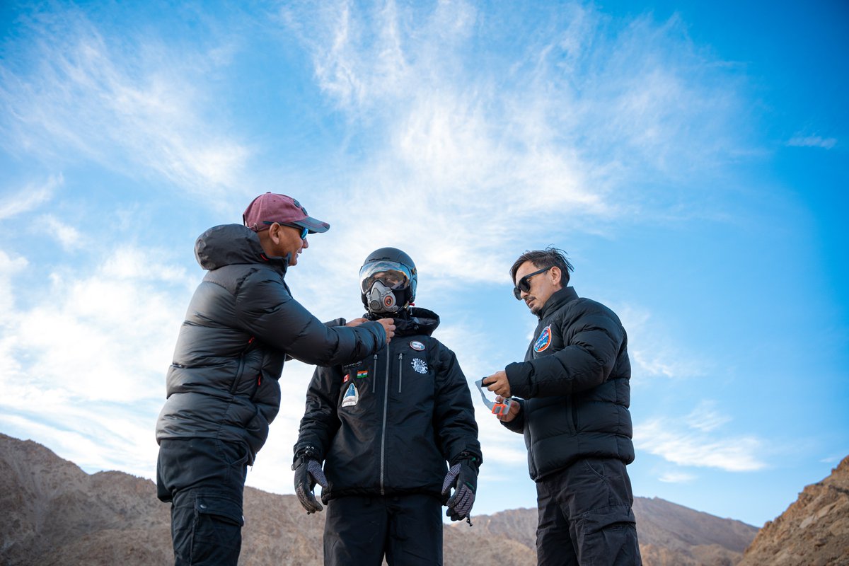 AakaSpace's tweet photo. Our AAKA Space Studio team is all set for our month-long space analog mission in Leh! 🌍🚀 
We're pushing the boundaries of space exploration on Earth, in an environment that simulates space conditions. Stay tuned for exciting updates! @AasthaKacha https://t.co/Cr4cb0wHj7
