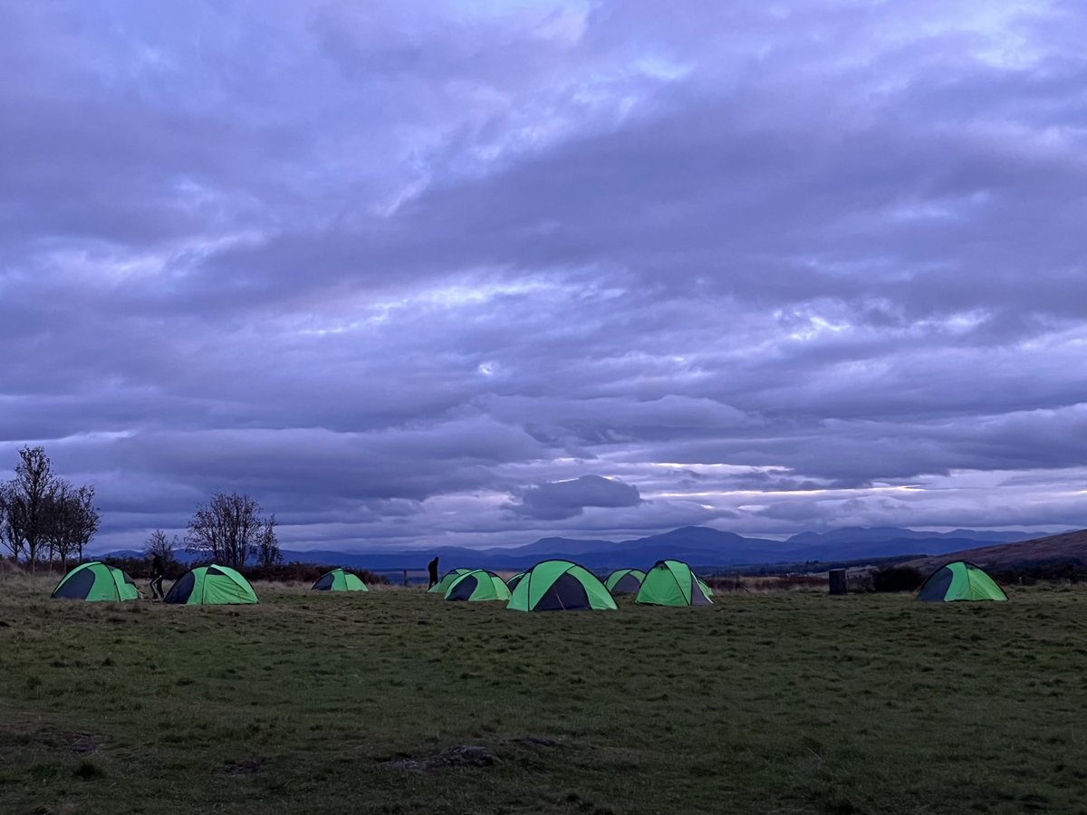 And the day begins…movement has started after our first night! Ready for the big trip across the Kilpatricks to our wild camp for tonight. #madetough ⁦<a href="/UGSchool/">Uddingston Grammar School</a>⁩ ⁦@mrsmcwilliamUGS⁩ #uddytough