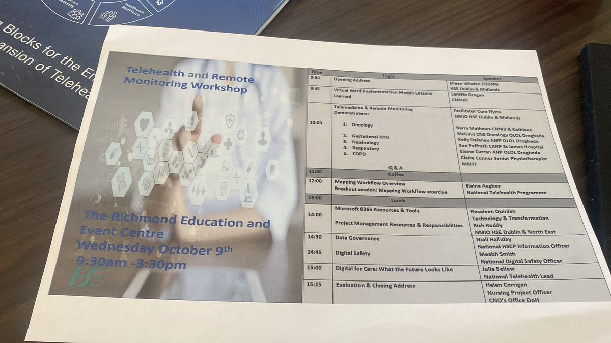 Sandra Shaughnessy (@justdra93) on Twitter photo Great day ahead at the <a href="/HSELive/">HSE Ireland</a> Telehealth & Remote Monitoring Workshop 💻👾 <a href="/GillieLoughlin/">Gillie O'Loughlin</a> <a href="/HSECHO7/">HSE Dublin South, Kildare & West Wicklow</a> <a href="/CoraFlynn13/">Cora Flynn</a> <a href="/HSEDubMidlands/">HSE Dublin and Midlands</a> Great day ahead at the <a href="/HSELive/">HSE Ireland</a> Telehealth & Remote Monitoring Workshop 💻👾 <a href="/GillieLoughlin/">Gillie O'Loughlin</a> <a href="/HSECHO7/">HSE Dublin South, Kildare & West Wicklow</a> <a href="/CoraFlynn13/">Cora Flynn</a> <a href="/HSEDubMidlands/">HSE Dublin and Midlands</a>