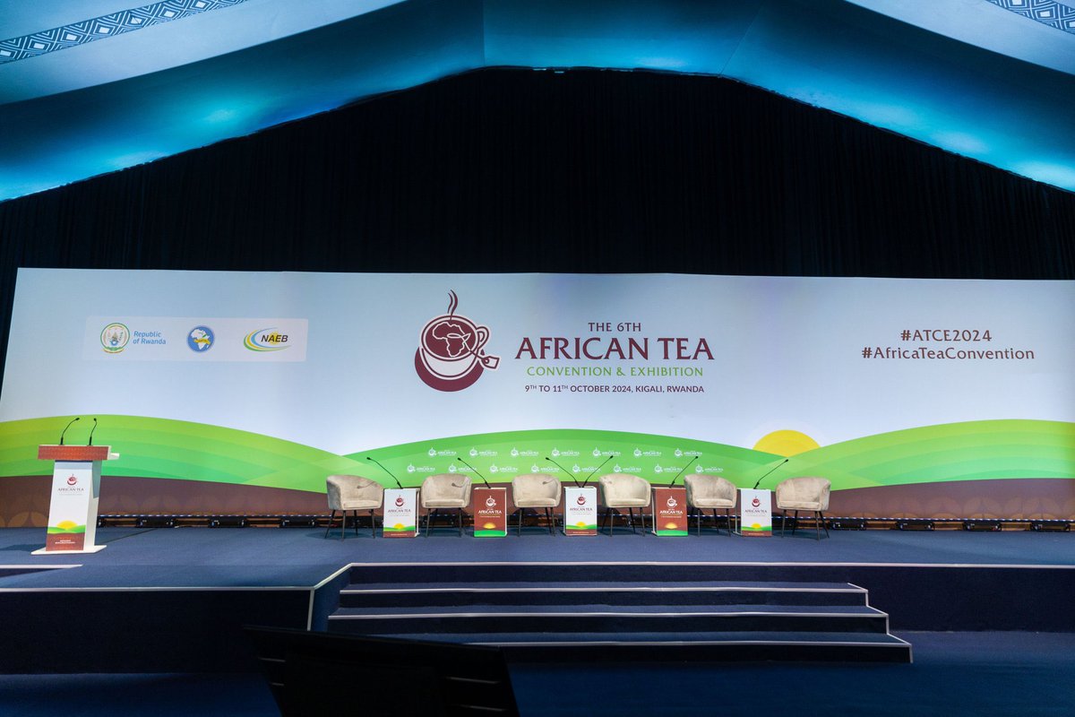 jcniyomugabo's tweet image. 🚨THE WAIT IS OVER NOW!

The 6th African Tea Convention and Exhibition kicks off today at the #KCEV!

🌍 This is your chance to connect with global tea industry leaders.

Explore exciting exhibitions and engage in discussions that shape the future of Africa's tea sector.

Don’t