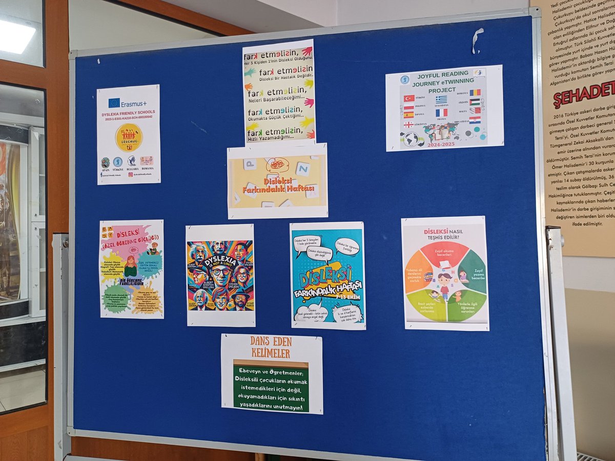 Erasmus+ KA210SCH Dyslexia Friendly Schools (@gka229) on Twitter photo 📚 7-13 Ekim Disleksi Farkındalık Haftası’nı Kutluyoruz! Erasmus+ ve eTwinning projelerimizle, Avrupa, Filistin’den 12 okul ile çevrimiçi etkinlikler düzenledik. Öğrencilerimiz disleksi farkındalığını artırmak için mesajlarını paylaştılar.
<a href="/il_mem_45/">Manisa İl Millî Eğitim Müdürlüğü</a> <a href="/sehzadelermem/">Şehzadeler İlçe Millî Eğitim Müdürlüğü</a> <a href="/tsaribeyler/">Tayfun SARIBEYLER</a> 📚 7-13 Ekim Disleksi Farkındalık Haftası’nı Kutluyoruz! Erasmus+ ve eTwinning projelerimizle, Avrupa, Filistin’den 12 okul ile çevrimiçi etkinlikler düzenledik. Öğrencilerimiz disleksi farkındalığını artırmak için mesajlarını paylaştılar.
<a href="/il_mem_45/">Manisa İl Millî Eğitim Müdürlüğü</a> <a href="/sehzadelermem/">Şehzadeler İlçe Millî Eğitim Müdürlüğü</a> <a href="/tsaribeyler/">Tayfun SARIBEYLER</a>