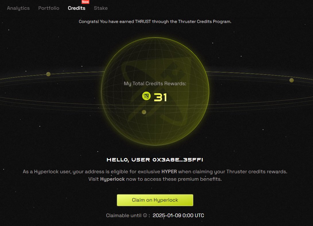 pulsar5991's tweet image. Dex @ThrusterFi  drops app.thruster.finance/credits

 $THRUST Price is currently ~$0.1

#airdrop #Thruster