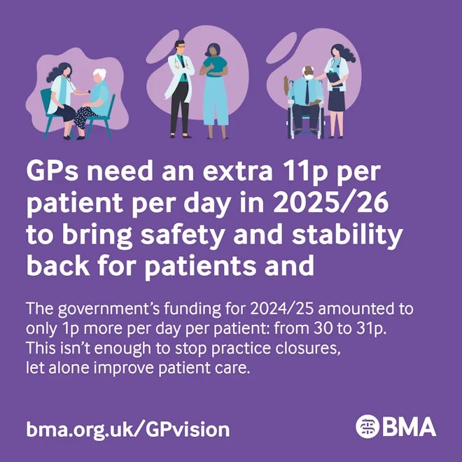 If you read one document today make it this ⬇️. Simple and clear what is needed and why government needs to listen to the stark warning calls from general practice. Patients need to see this.
<a href="/BMA_GP/">General Practice</a> <a href="/LincolnshireLMC/">Lincolnshire LMC</a> 

bma.org.uk/gpvision?utm_c…