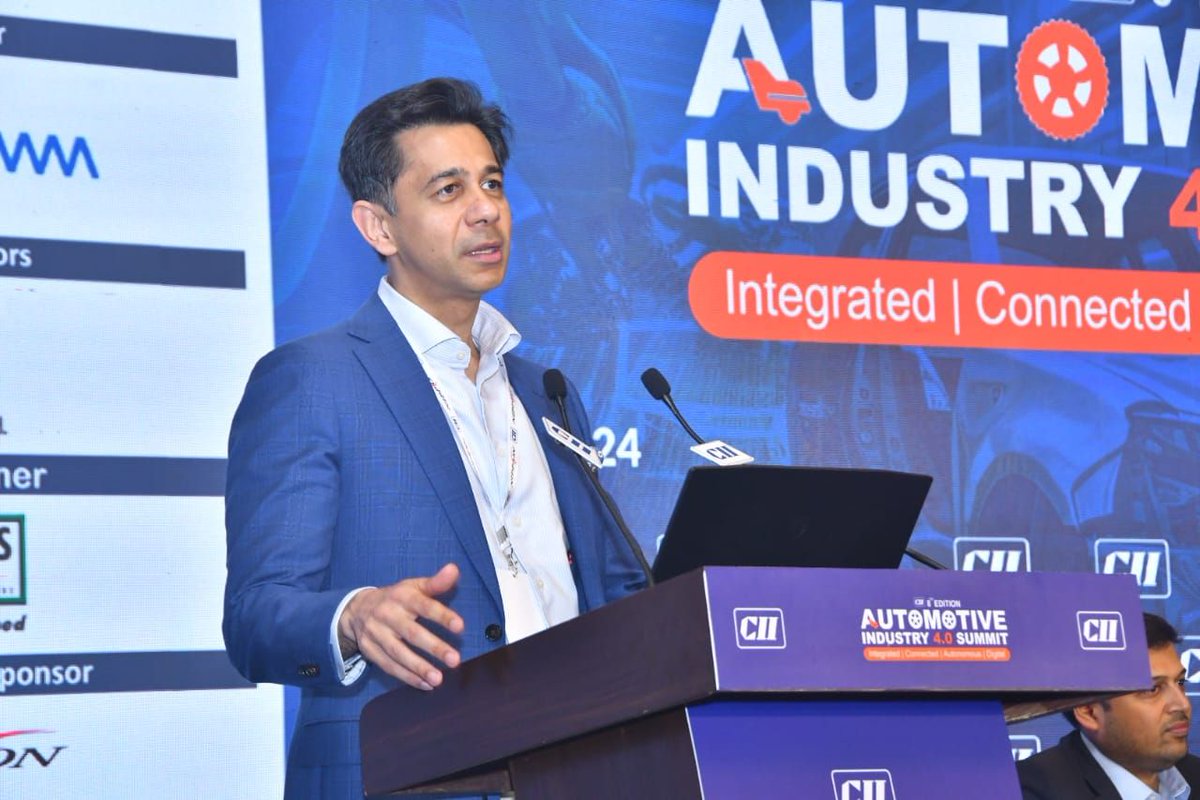 cii4nr's tweet image. #HumanMachineInteraction #Automation #Upskilling workforce, especially in India&apos;s SME sector, will enhance competitiveness &amp;amp; add value to the future #SupplyChain.

~Deepak Jain, Past Chairman #CII4NR &amp;amp; CMD @LumaxIndustries at the 8th CII Automotive Industry 4.0 Summit

@CIIEvents